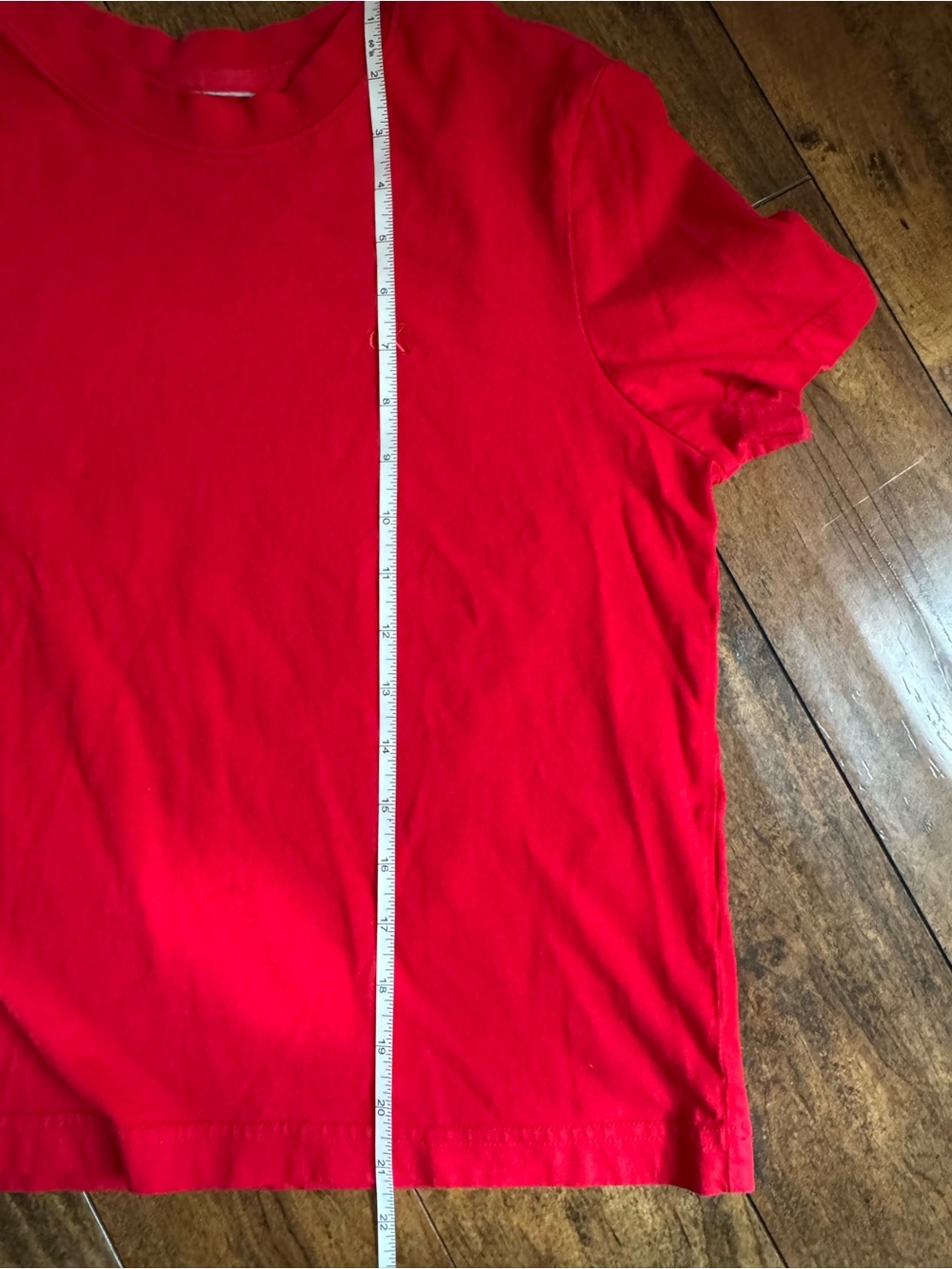 Calvin Klein Red Short Sleeve Logo Tee - Picture 5 of 5